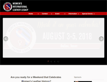 Tablet Screenshot of internationalleatherlegacy.com
